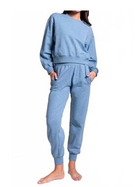 NWT Generation Love Ruel Crystal Sweatpants in Blue